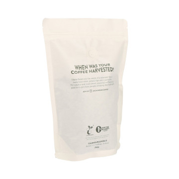 Biodegradable Gravure Printing Clear Window Coffee Bag Kraft Paper