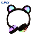 Christmas promotional gift kid bear ear headphones