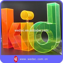 3D acrylic colourful plastic letters, translucent acrylic letters