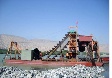 Dredging Vessel for Digging Gold From Sand