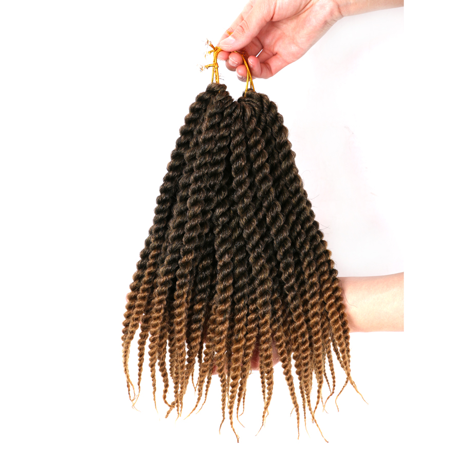 Hot sell 14inch 12stands synthetic braiding hair afro twist braids straight crochet braid hair senegalese hair extension