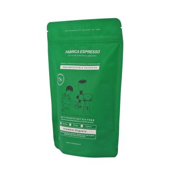 customized matte black block bottom green coffee bag wholesale