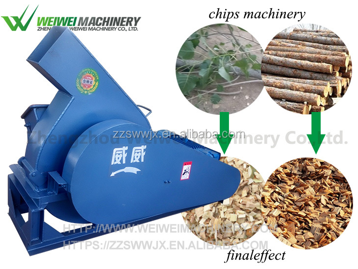 Weiwei Wood Processing Machine Shredder Splitter Chipper for Sale
