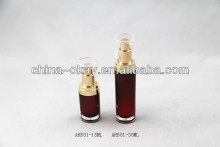 oval shaped acrylic lotion bottle