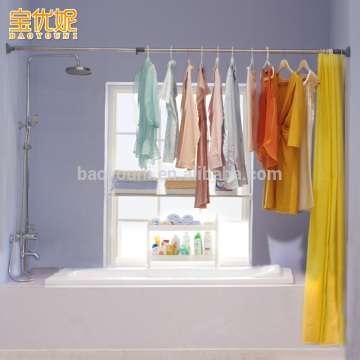 bathroom storage rack adjustable clothes hanging rack free standing bath rack DQ-0250