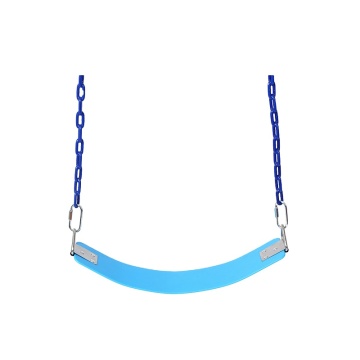 Plastic Garden Swing with Belt Swing Seat and Stainless Steel Components for Children