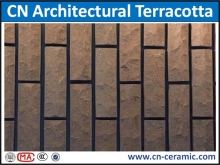 Split tile for exterior wall