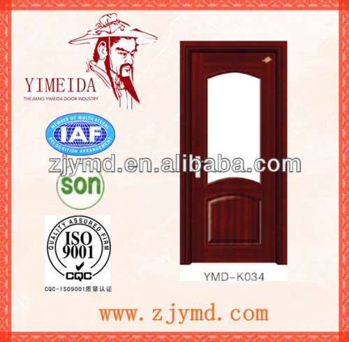 glass insert solid wood door