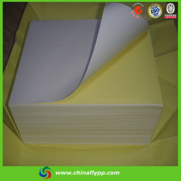 Shanghai FLY blank self adhesive Semi Gloss Paper fabric labels stickers