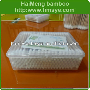 Square box packing 100pcs Cotton Swab Stick