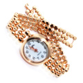 silver gold metal watch for lady