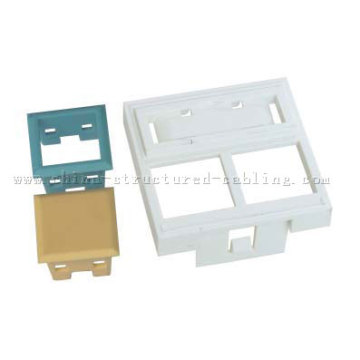 Dual Ports French Type Face Plates