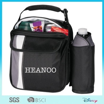 frozen insulated lunch bag with bottle holder