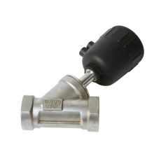 Search Engine Title: Pneumatic Bidirectional Angle Seat Stainless Steel Valve with NPT Connection