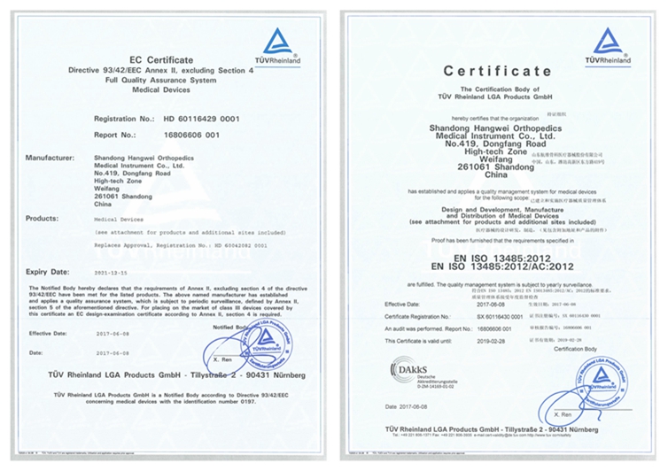 Certificates