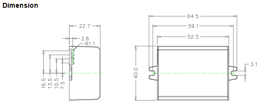 Квадратны драйвер TINY DALI на 15 Вт Square 15W TINY DALI Led Driver