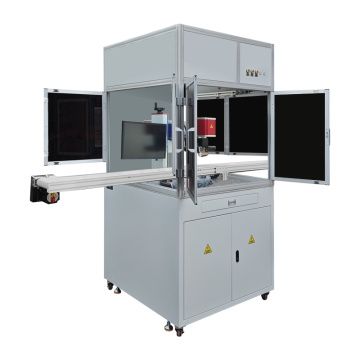 Inline Automatic Enclosed MOPA Fiber Laser Marking Machine
