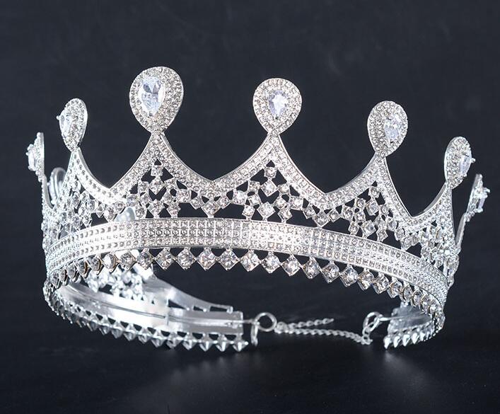2.8 Inch Full Clear Stone Pageant Crown