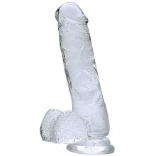 High-Realistic Transparent TPE Manual Penis Toy