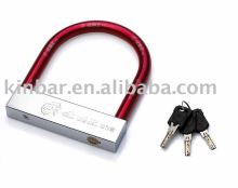 Motorbike lock with alarm