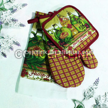 wholesale 100% cotton oven mitts