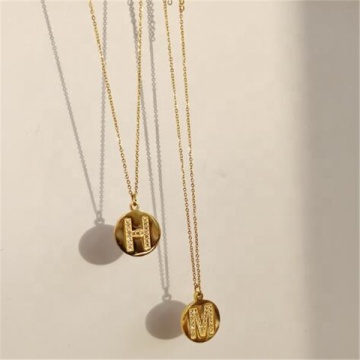 Yiwu Aceon Stainless Steel High Quality Stone Initial Pendant