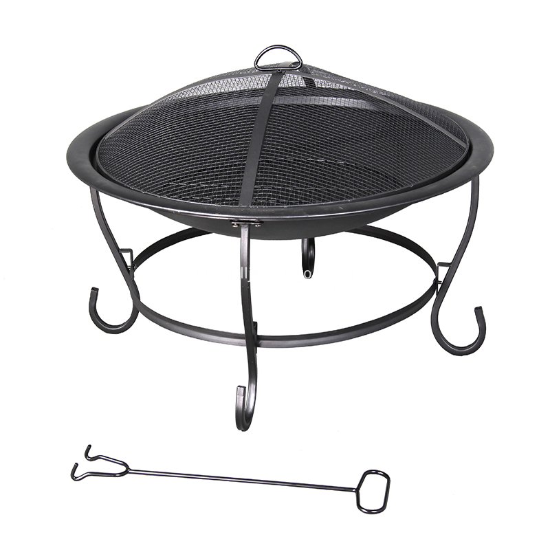 Round Steel Wood Burning Fire Pit