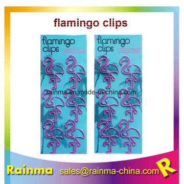 Fancy Flamingo Shape Paper Clip for Stationery Supply