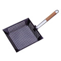 non-stick bbq top rack with flexional handle
