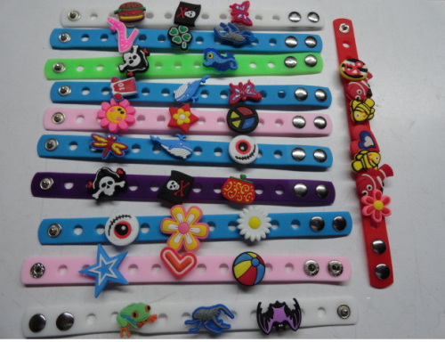 3D Cartoon Silkscreen Printing Cute Silicone Wristband (BZ-SR067)