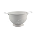 White Stainless Steel Colander For Fruit And Vegetable