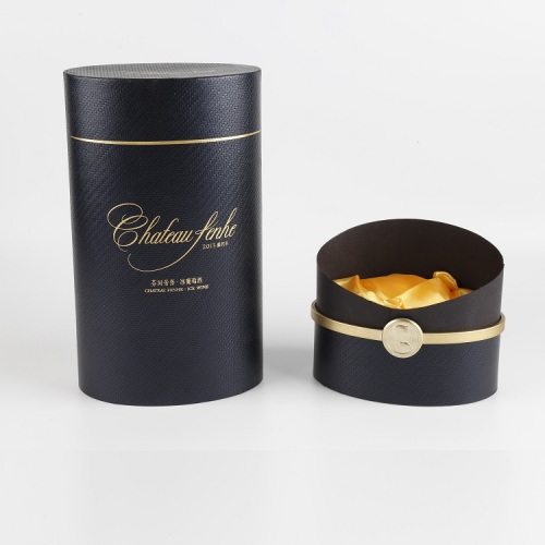 Luxury Decorative Textured Paper Wine Gift Box