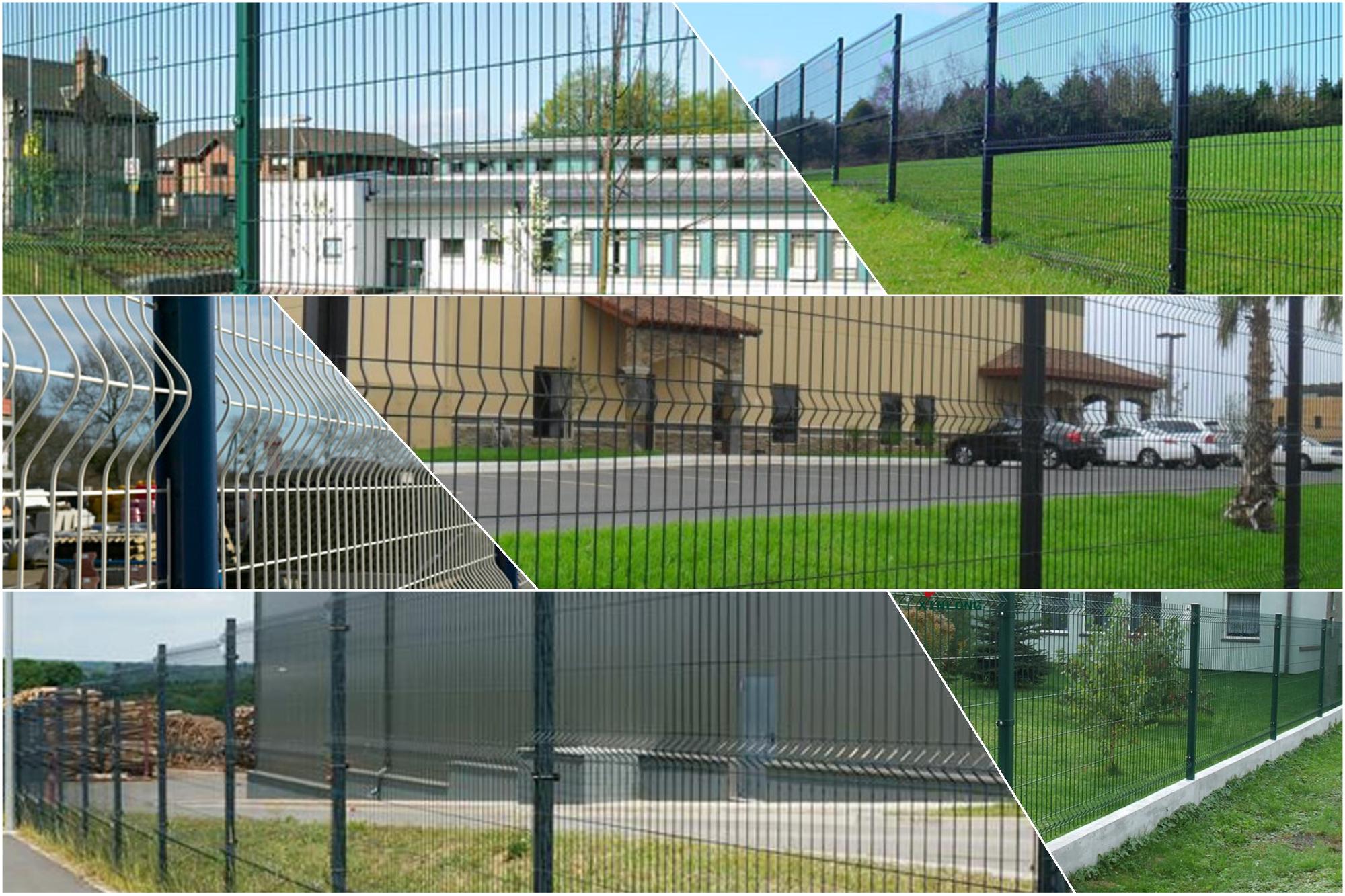 Τιμές χονδρικής PVC Coated Galvanized Highway 3D Curved Wire Mesh Fence Garden Fence Panel