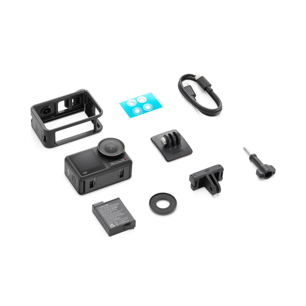 Osmo Action 4 Adventure Combo - 4K/120fps Waterproof Action Camera with a 1/1.3-Inch Sensor 10-bit & D-Log M Color