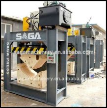 Curved plywood press machine with HF