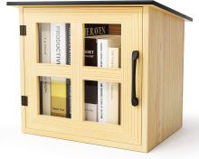 Custom Wooden Double Box Bookshelves for Community and School Book Sharing