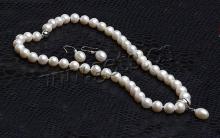 GETS Sterling Silver Freshwater Pearl Jewelry Sets