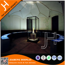 Lighted museum used wholesale glass display cases