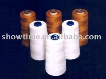 30s polyester spun yarn/100% polyester dyed spun yarn