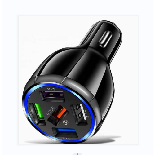 4 Port Fast Charging Quick Car Charger Adapter