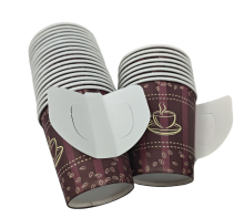 Anqing Laike Single Wall Paper Cups with Handles - 2.5oz to 9oz Coffee Cups