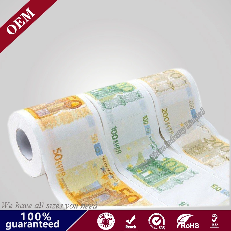 USD Dollar Printed Paper Roll/ Funny Money Currency Toilet Tissue Paper Roll