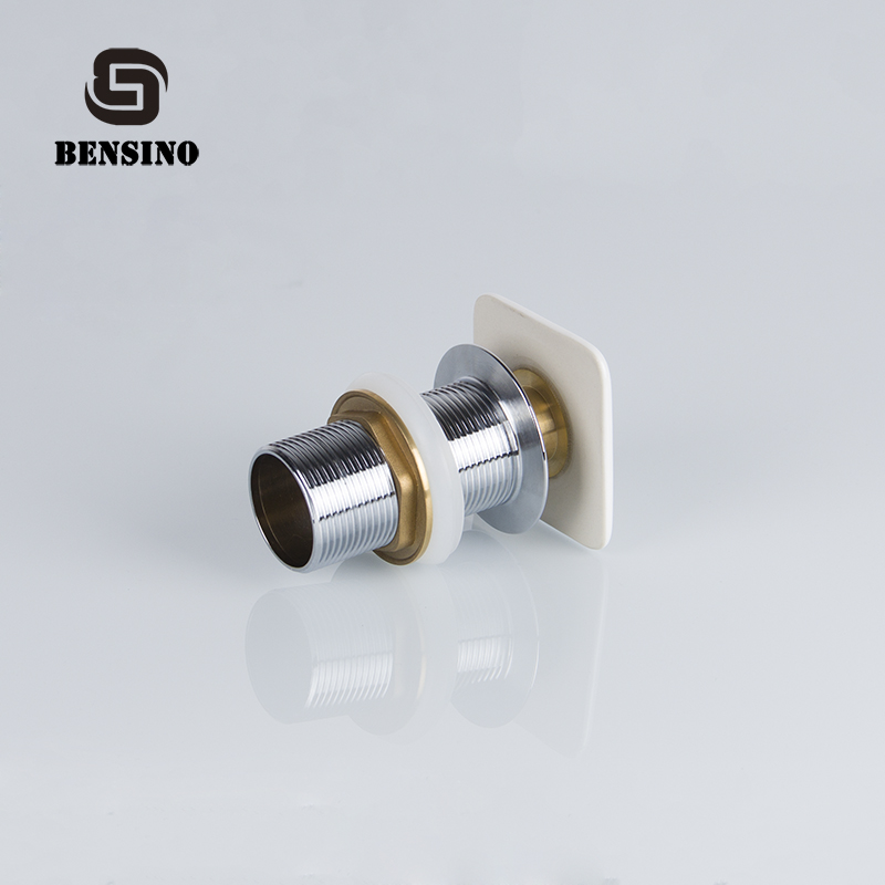 Best Sellers Drainer Pipe Bathroom Sink Drain Wash Brass Basin Waste with Ceramic Cap Bathtub Chrome Plated Push Down Pop-up