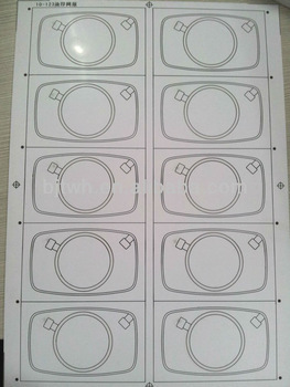 RFID inlay sheet for card