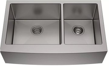 cUPC Deep Double Bowl Apron Front Kitchen Sink