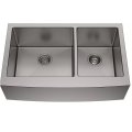 cUPC Deep Double Bowl Apron Front Kitchen Sink