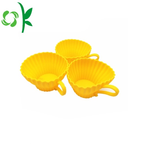 Moldes pequenos individuais do queque do muffin do silicone