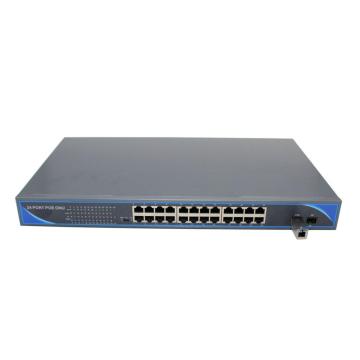 24 PORT 100M POE ONU avec étui en métal