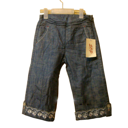 Manufacture china girls denim jean pant embroidery
