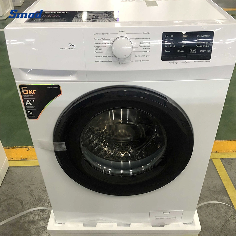 Smad Inverter Motor Automatic Front Loading Drum Washer Washing Machine